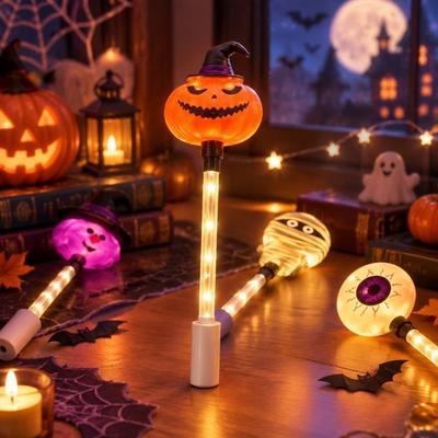 Duchová ruční svítící tyčinka Dýně Halloweenská dekorace Světla Rozsvěcující hůlka Vnitřní dekorace