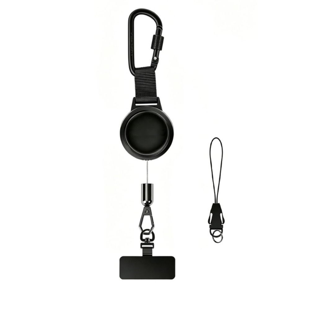 Safety Tether Cellphone Lanyard Steel Cable Retractable Phone Lanyard  Travel Hiking