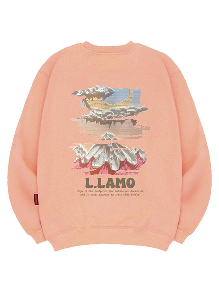 Ellamo Mountain Moon Sweatshirt Unisex Big Size S~4Xl (B Type)