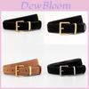 Classic Suede Belt For Women With Vintage Buckle For Casual And Office Wear