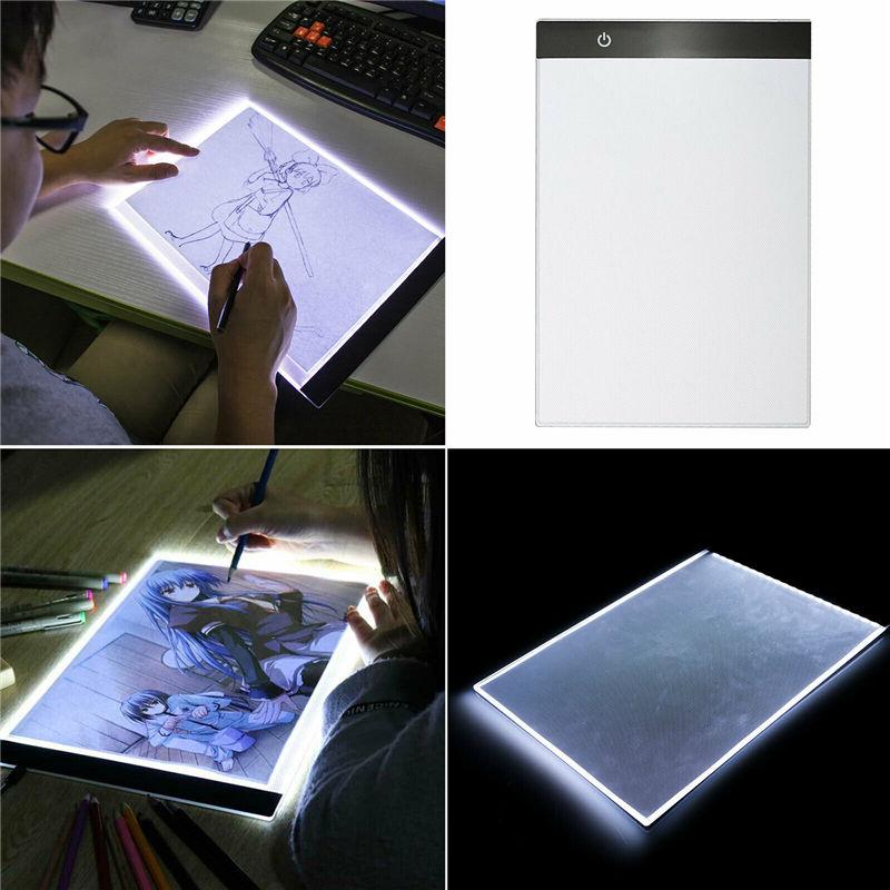 A4 LED Tracing Zeichnung Board Tattoo Tisch Schablone Licht Box Kunst Foto USB A4 LED Tracing Zeichnung Board Tattoo Tisch Schablone Licht Box Kunst Foto USB