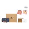 Coach Kleo Series 19 Chambray Monogram Saddle Flap Leather Shoulder Bag Women Shoulder Bag Denim-Blue C8304-IMDEI