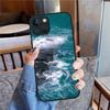 Anime Landscape Scenes Black Phone Case For iPhone 16 15 11 12 14 13 Pro Max Mini X XSMax XR 7 8 Plus SE4 16e Silica Cover Funda