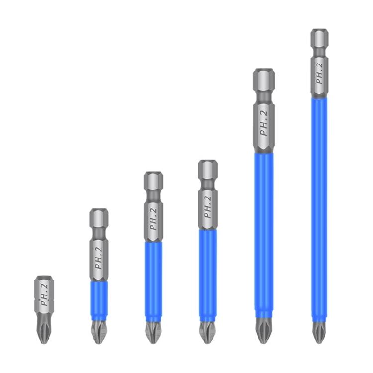 Cross Impact Screwdriver Bits Set Magnetic Batch Heads 25/50/65/70/90/127/150mm