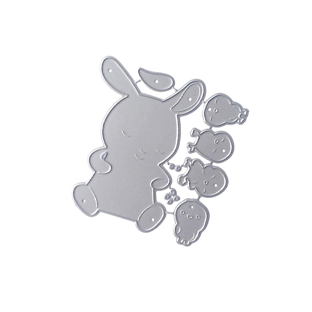 Zvířecí Králíci Tvarové Vyřezávací Šablony Scrapbooking Šablony na Vyřezávání Uhlíková Ocel Vyřezávací Šablony pro Scrapbooking Výrobu Pohlednic