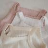 A-Class 2025 Summer Newborn Breathable Cotton Jacquard Strappy Bodysuit