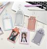 MINKYS Cute Animal 3 inch Kpop Photocard Holder Photo Card Bus Card Holder Bag Pendant Back To School Stationery