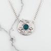 Apatite Gemstone 925 Sterling Silver Jewelry Handmade Pendant 0.92" Gift For Her CP-34-10