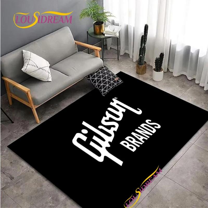 

Fender Burning Guitar Pattern Carpet Living Room bedroom Coffee yoga rugs kitchen Door Kids Un-Slip Mats Alfombra birthday gift 40x60cm16x24in