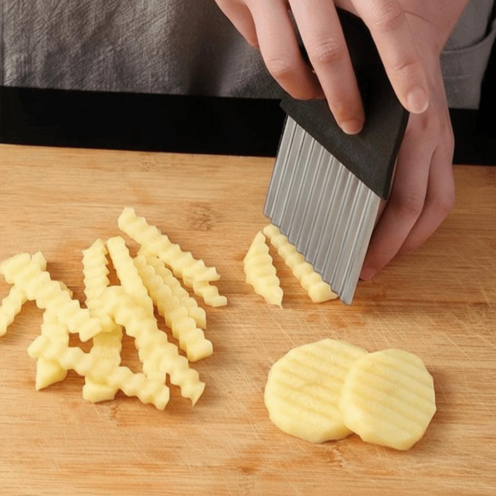 Thickened Potato Chip Slicer Multi-Functional Crinkle Cutter Vegetable Cutter  Food Preparation