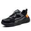 DEWBESTMen's lightweight work shoes protective anti-smash anti-puncture steel head safety wear-resistant construction site shoes