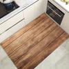 Luxuriöse Küchenmatte mit Holzmaserungsmuster, weich, verdickt, wasserdicht, rutschfest, ölbeständig, Bodenmatte, Läufer