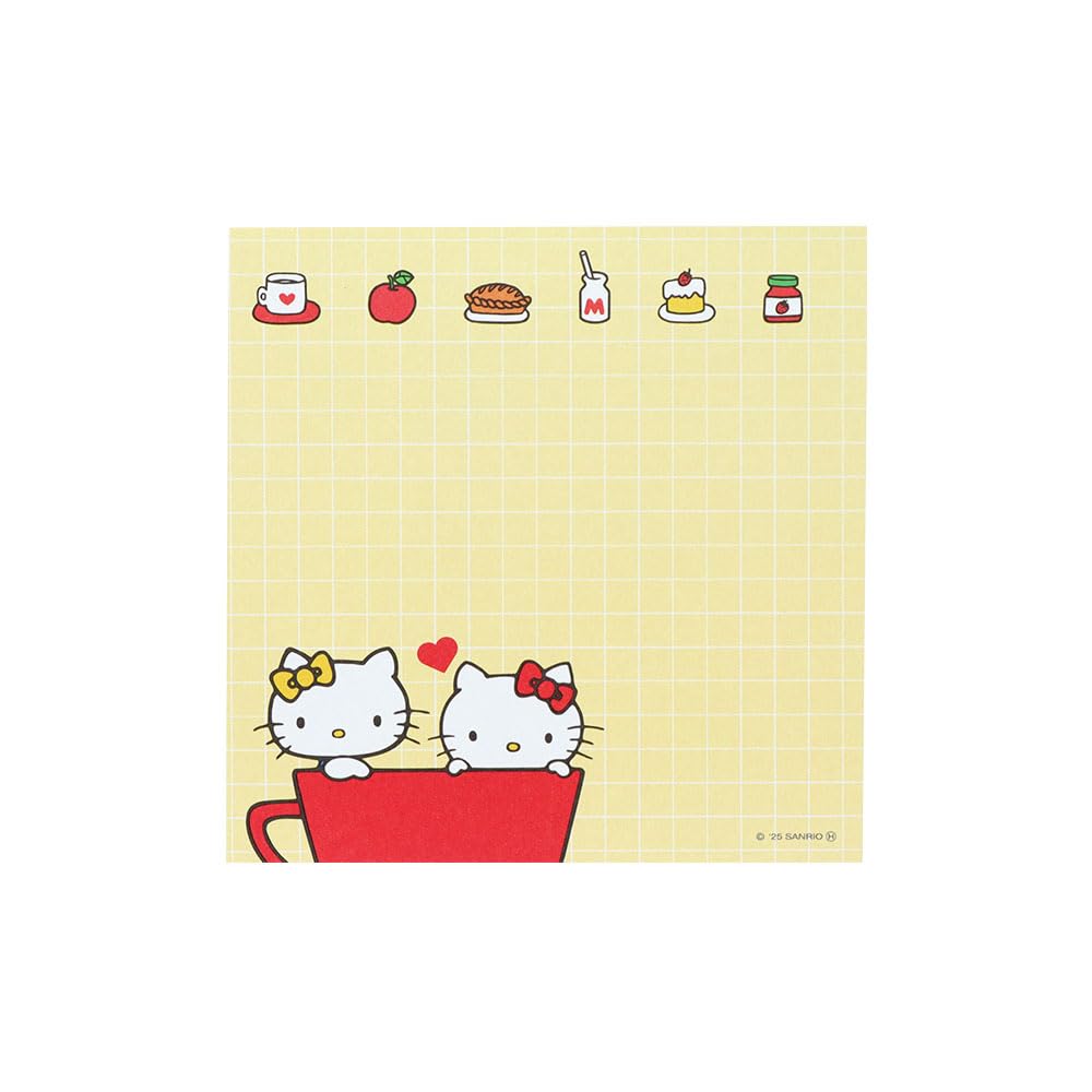 Stationery Sanrio Characters Goods Memo Pad Square Hello Kitty Red S2849208 Sun-Star