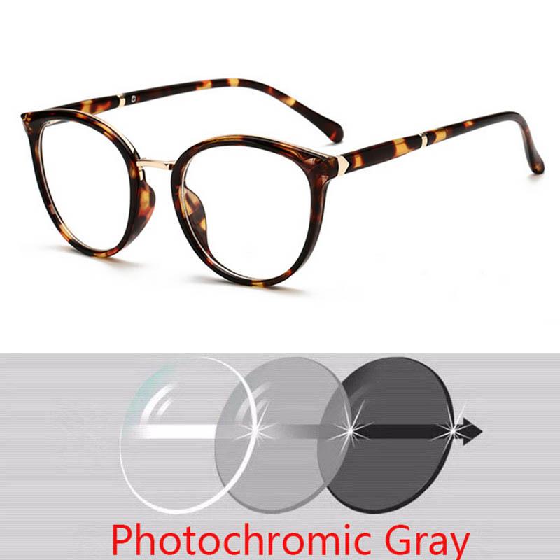 Spring Leg Anti-blue Light Oval Prescription Eyeglasses Women TR90 Cat Eye Short-sight Eyewear Diopter 0 -0.5 -0.75 -1.0 To -6.0