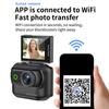 Portable Palm-Sized Action Camera with 2.0in Flip Screen 1080P 4K HD Magnetic Detachable Mini Cam for Day or Night Vlog Shooting