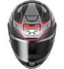 OGK KABUTO ZESTAL Motorcycle Flat Size 2130323 F-17 Helmet, Black/Red, L,
