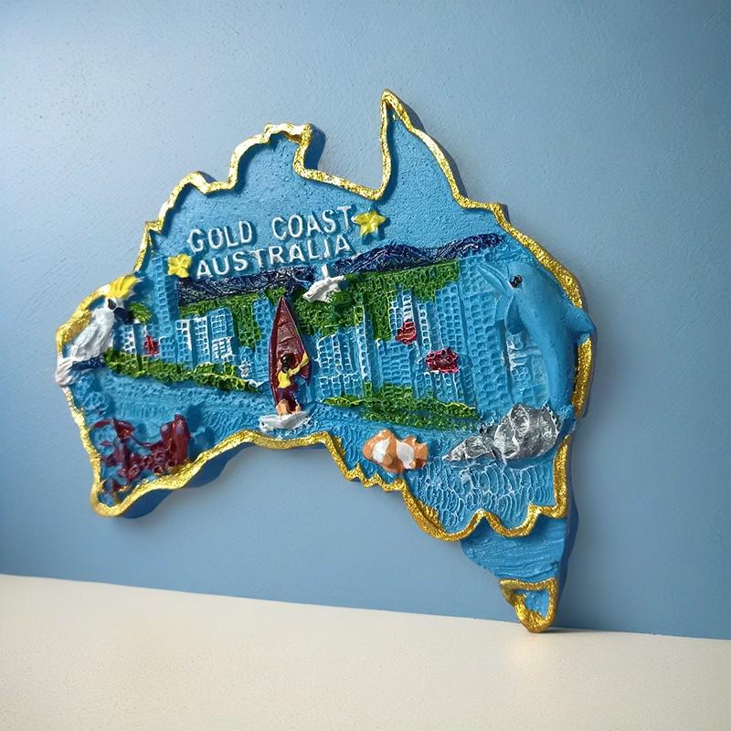 Australia & New Zealand 3D Fridge Magnet Souvenir