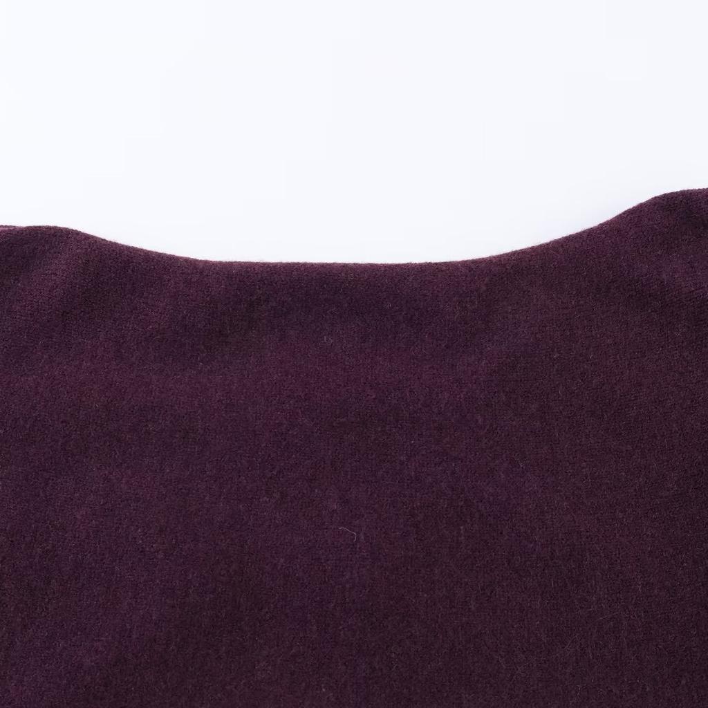 European and American Style, New Women's Clothing, Foreign Style, Fashionable, Flat Needle Off-the-shoulder Knitted Sweater 3653105