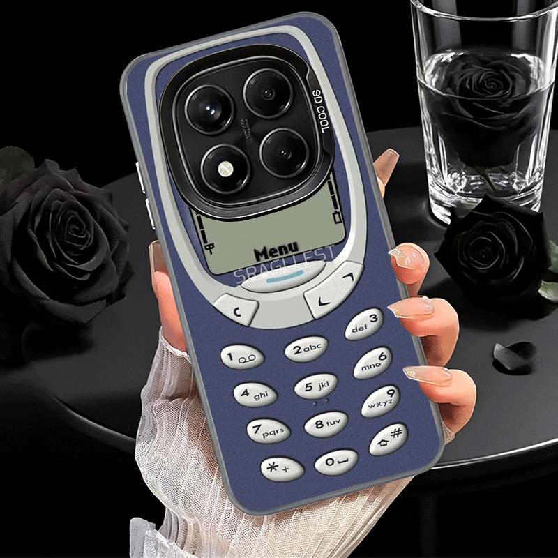 Funny Retro Callphone Shockproof Phone Case for Xiaomi Redmi Note 15 14 13 12 Pro Plus 11 11S 11T 5G Cover Anti Fall Fundas