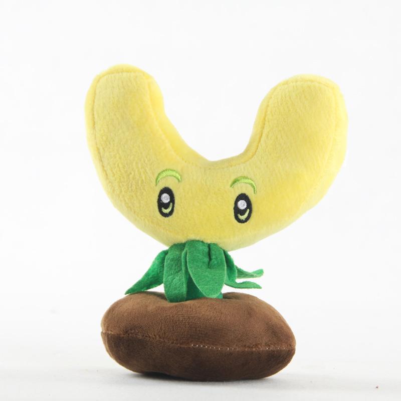 Non-Toxic New Plants Vs Zombies Plush Stuffed Toys Starfruit Split Pea Threepeater Laser Bean Imp Zombie Cartoon Game Cute Doll Kids Gifts