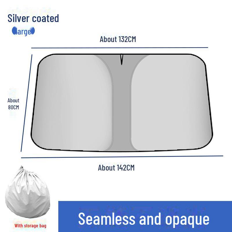 

Летний автомобильный солнцезащитный козырек Titanium Silver - теплозащитное покрытие для лобового стекла Sunshade
