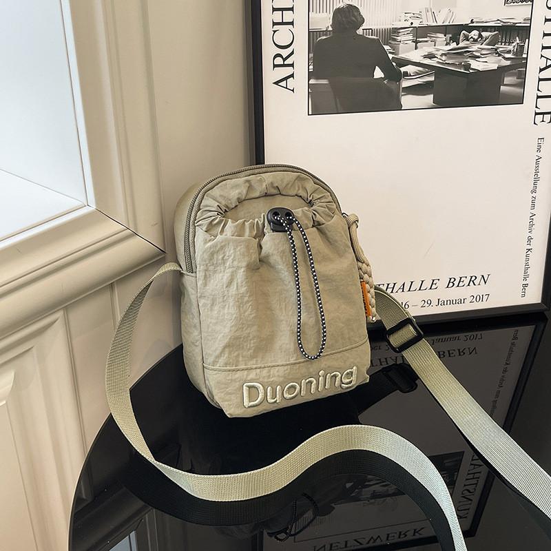 Nylon Crossbody Bag With Letter Design For Casual Streetwear And Daily Use