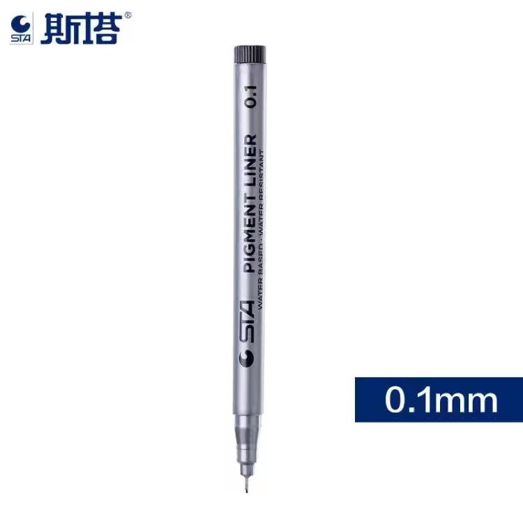 STA Sketch Marker Art Marker Pen Set Different Tip Sizes Water-Based Pigment Liner for Drawing And Handwriting Micron Stationery