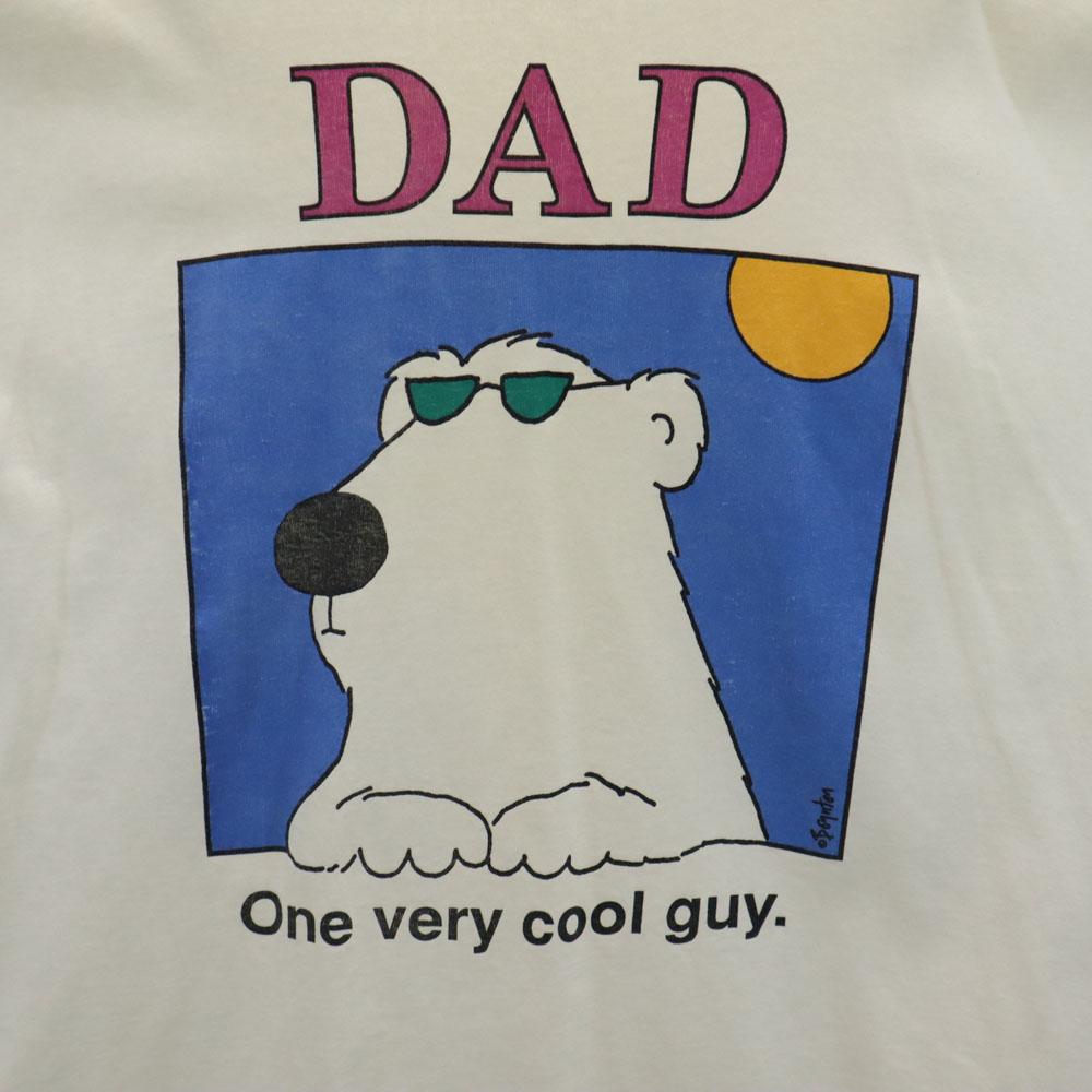 FRUIT OF THE LOOM 90s Made in USA Illustration Print Short sleeve Single stitch boynton T-shirt Men's Used