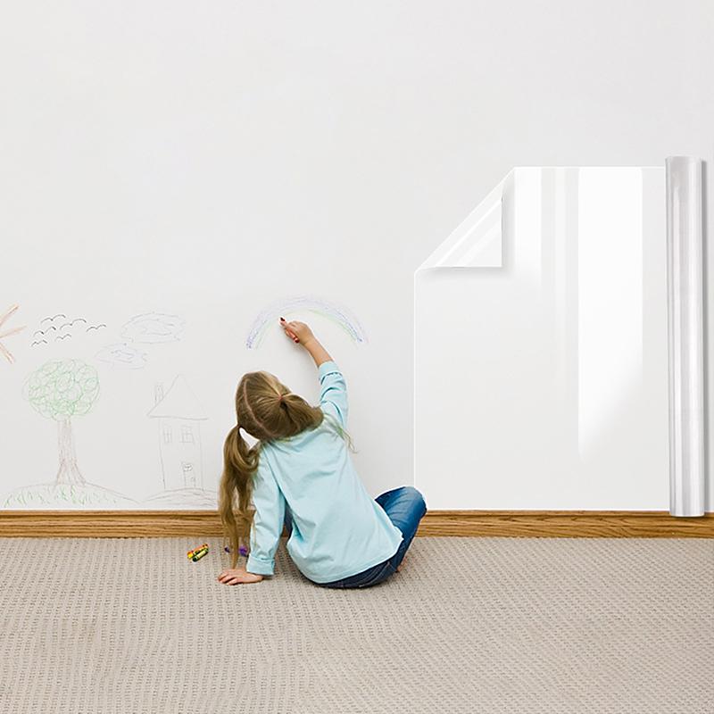 Elektrostatická samolepka na bílou tabuli Odnímatelná Opakovaně použitelná Vyučovací Graffiti Kreslicí tabule Domácí Pp Smazatelná bílá tabule