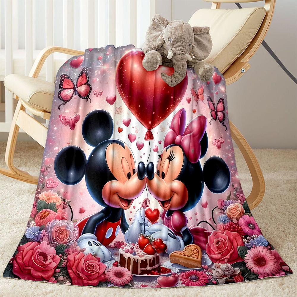 Mickey Minnie'S Festive Blanket Decor Throw For Sofa Couch Office Bed Picnics for All Occasions Cozy Home Lovers Ideal Gift For Birthday Y47