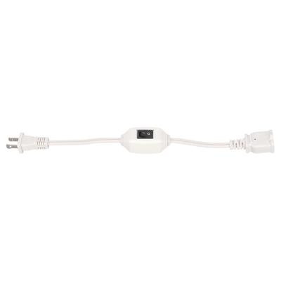 Verlängerungskabel mit Ein-/Ausschalter AC 2-poliger Stecker auf Buchse Stromkabel für 1‑15P Stecker auf 1‑15R Buchse