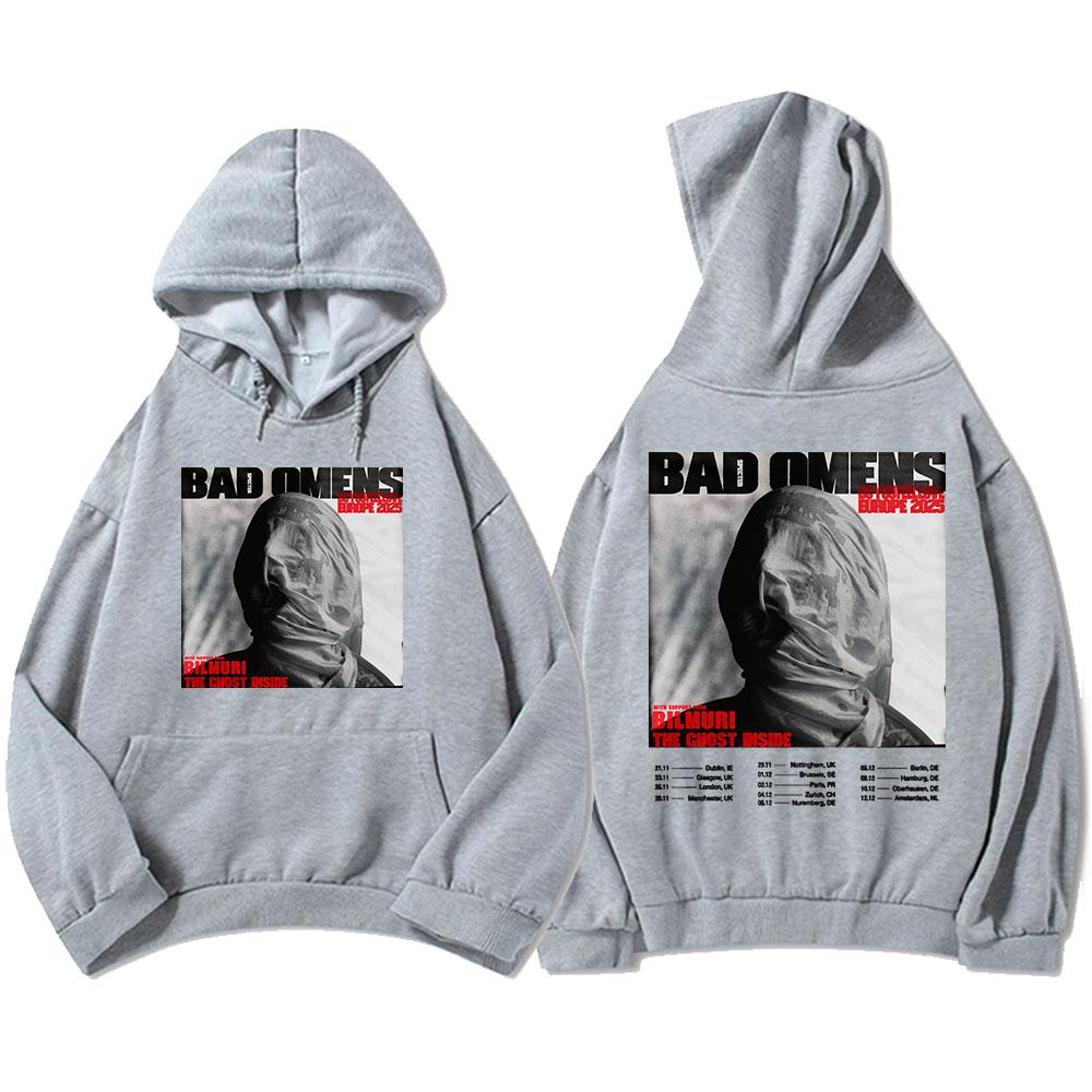 BAD OMENS Do You Feel Love Europe Tour Hoodies Rock Band Fashion Graphic Sweatshirts Long Sleeve Fleece Hooded Pullovers Unisex