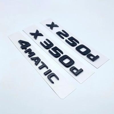 3D Glossy Black Letters X250d X350d 4Matic Etition 1 Emblem for Mercedes Benz X Car Fender Badge Trunk Nameplate Logo Sticker