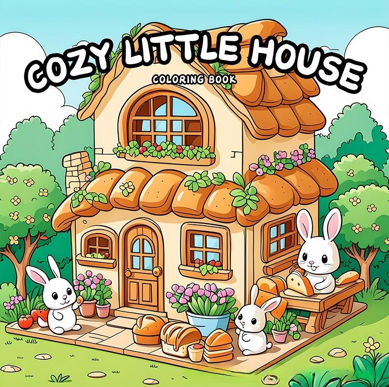 

Creative Cartoon Coloring Book Educational Stress Relief Graffiti Painting Book Doodles Book for Adults and Teens