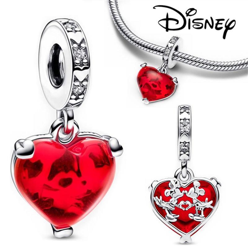 Hot Sell MINISO Disney 925 Silver Animals Mobilization Charms Beads Hot Original Bracelet Trinkets DIY Jewelry Women