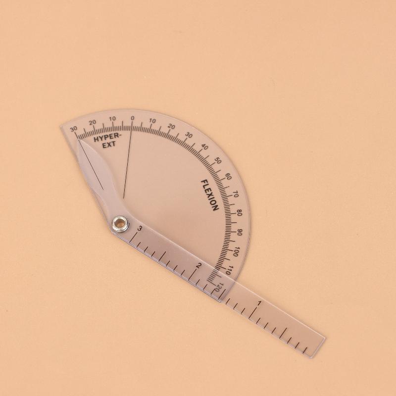 1Pcs Pvc Medical Finger Goniometer Plastic Protractor 180 Degree Angle Ruler Finger Ruler Professional Measure Tool