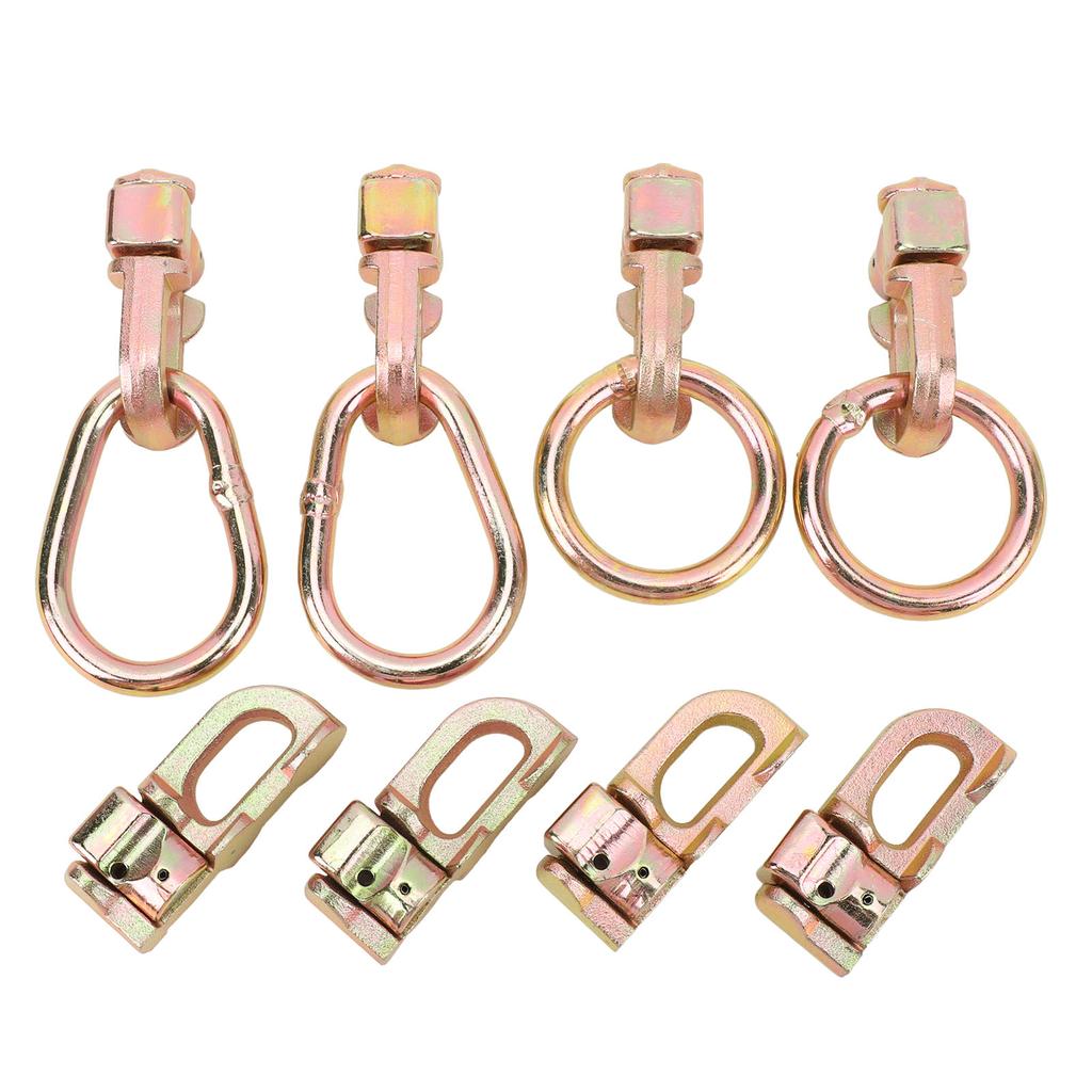 L-lišty s očky z uhlíkové oceli, sada upínacích prvků pro L-lišty na korby nákladních aut, přívěsy