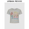 UR 2026 Damen Color-Block Print Slim T-Shirt
