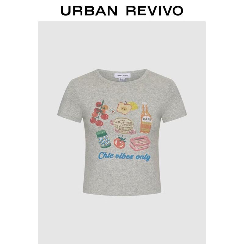 UR 2026 Women s Color-Block Print Slim T-shirt L