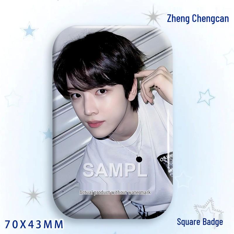 Zheng Chengcan Concert Star Badge & Laser Sticker Pin Brooch
