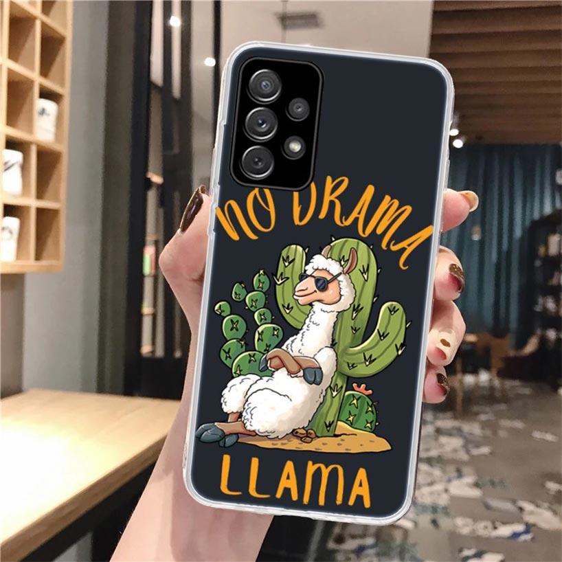 Lama Llama Alpacas Soft Phone Case For Samsung Galaxy A16 A26 A36 A56 A15 A14 A13 A55 A54 A53 A35 A34 A33 A25 A24 A23 A05S A04S