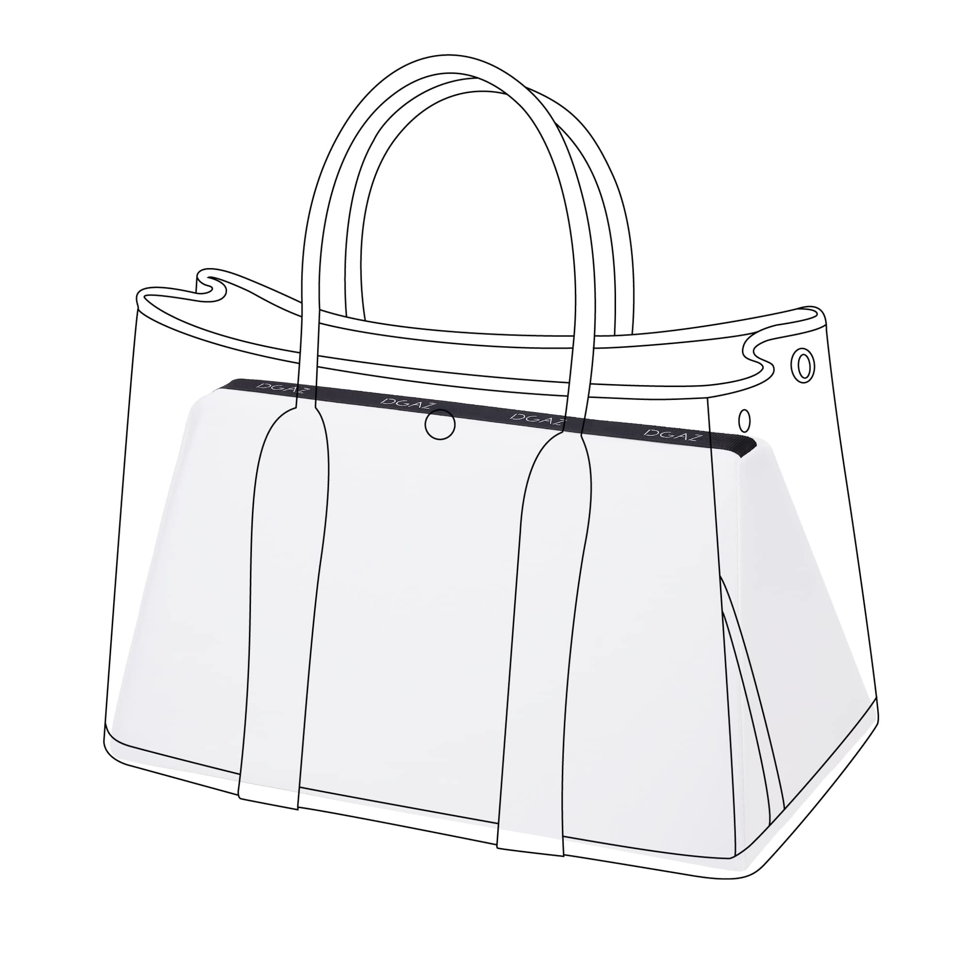 

Подушка для сумки DGAZ, Формодержатель для сумки, Подушка для сохранения формы для сумок Birkin и Garden Party 30/36/49 (Белый, GP30)