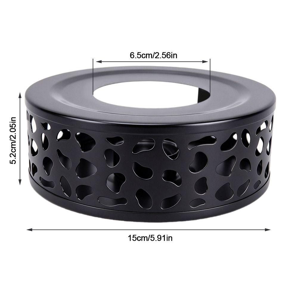3 PCS Set 5.91 Inch Base Teapot Warmer Brushed Finish Heating Base Durable Tea Warmer Base For Tea