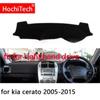 For cerato 2005 2006 2007 2008-2015 Right and Left Hand Drive Car Dashboard Covers Mat Shade Cushion Pad Carpets Accessories