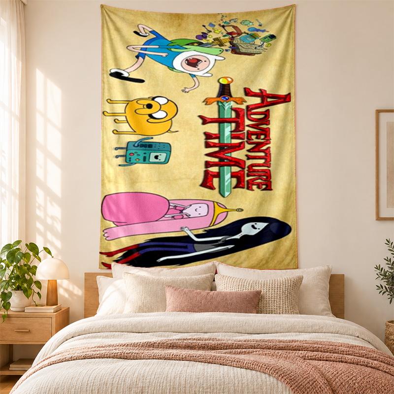 Adventure Time Tapestry Highquality for Decorating Living Room Bedroom Dorm Walls Ideal As Bedroom Wallart Orholiday Gift