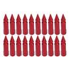20pcs Universal M12x1.5 Racing Wheels Rims Lug Nuts 90mm Aluminium Alloy Spiked Nuts with Socket KeyRed