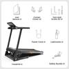 Formill Foldable Treadmill 12 Programs 14 km/h Electric Treadmill, Formill FT61