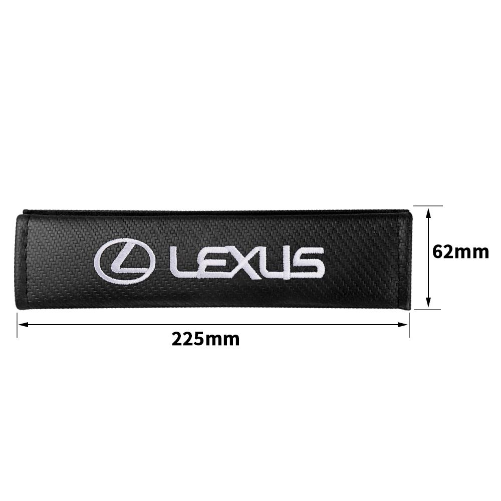 

1/2Pcs Car Seat Belt Shoulder Carbon fiber Protector Pads For Lexus NX IS 250 RX GS UX RX300 RX350 CT200H GX460 ES LX Fsport GX