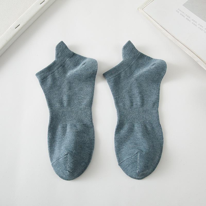 Herren Atmungsaktive Frühling/Sommer Niedrig geschnittene Unsichtbare Bootssocken - Einfarbig