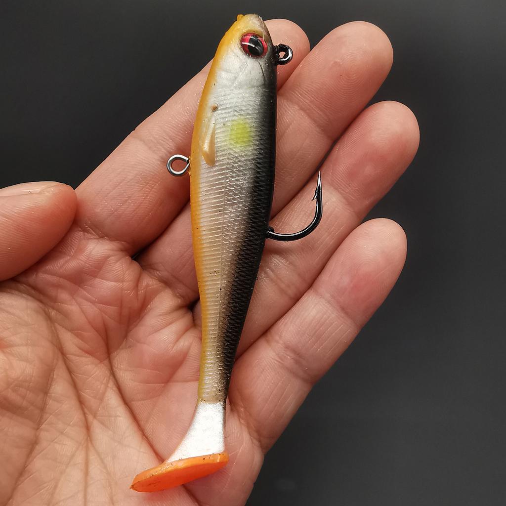 5pcs Soft Fishing Lure Set Soft Swimbait for Bass Fishing Premium Fishing Bait for Freshwater Saltwater Pesca